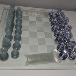 Glass Chess Board Perfect Condition
