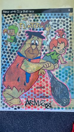 $975.00 EACH WERE $2,800.EACH Original paintings on New York, subway maps
