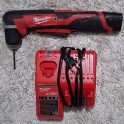 Milwaukee 3/8" (10mm) Right Angle Drill W/ Dual Battery Charger