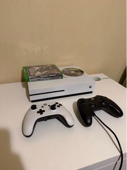 Xbox One S w/ 2 Wired Controllers + Games