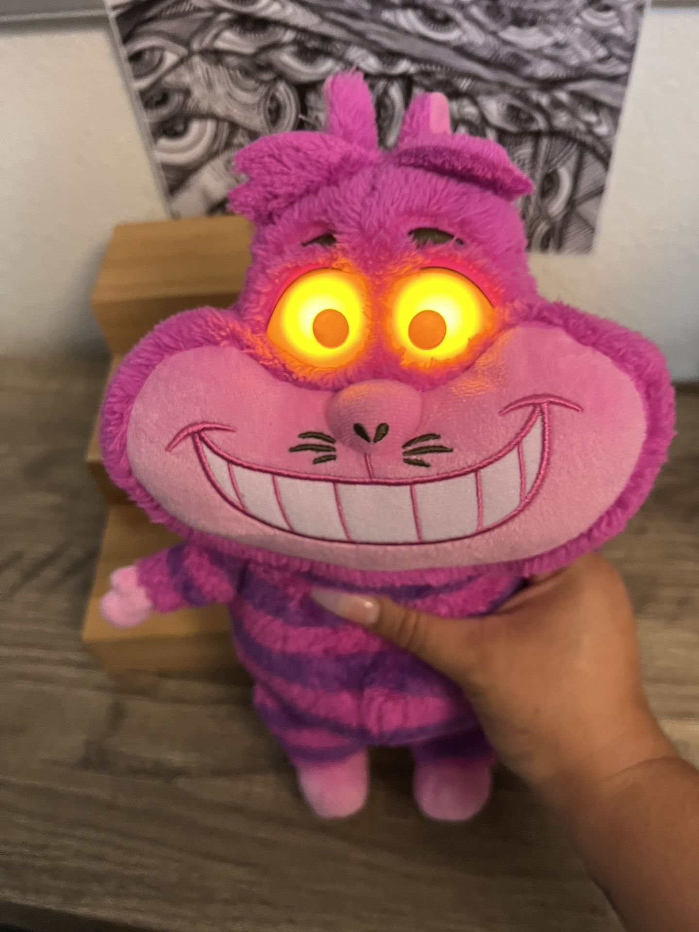 Disney Junior Alice's Wonderland Bakery Chat & Glow Cheshire Cat Feature Plush
