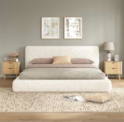 King size bed frame and headboard