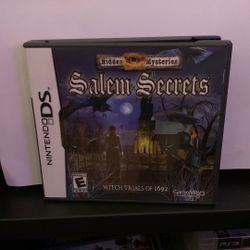 Hidden Mysteries: Salem Secrets - Witch Trials of 1692 (Nintendo DS, 2010)