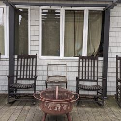 Rocking Chairs And Rolling Table