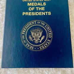  "Medals of the Presidents" collection from the United States Mint, featuring bronze medals honoring past presidents. 