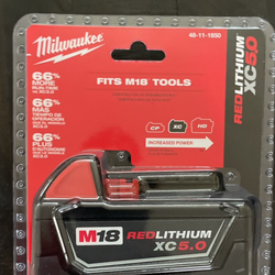 Milwaukee,XC RED 5.0 battery new