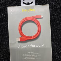 Iphone charger 6ft orange