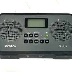 SANGEAN PR-D19 PORTABLE STEREO AM/FM RADIO 