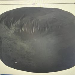 Sofá Sack Bean Bag Chair Cover, 5-feet Black