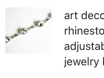 Wedding/prom rhinestone bracelet.