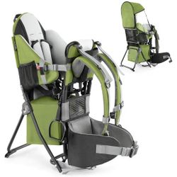 besrey Baby Backpack Carrier, Toddler Hiking Backpack with Safety 3-Height Seat