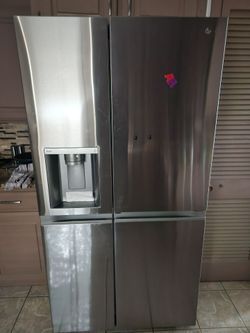 5 door LG thin refrigerator