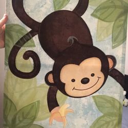 Childrens room Monkey Painting 
