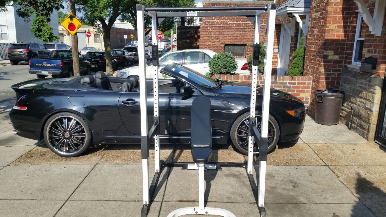 PARABODY USA MADE POWER RACK & ADJUSTABLE WEIGHT BENCH