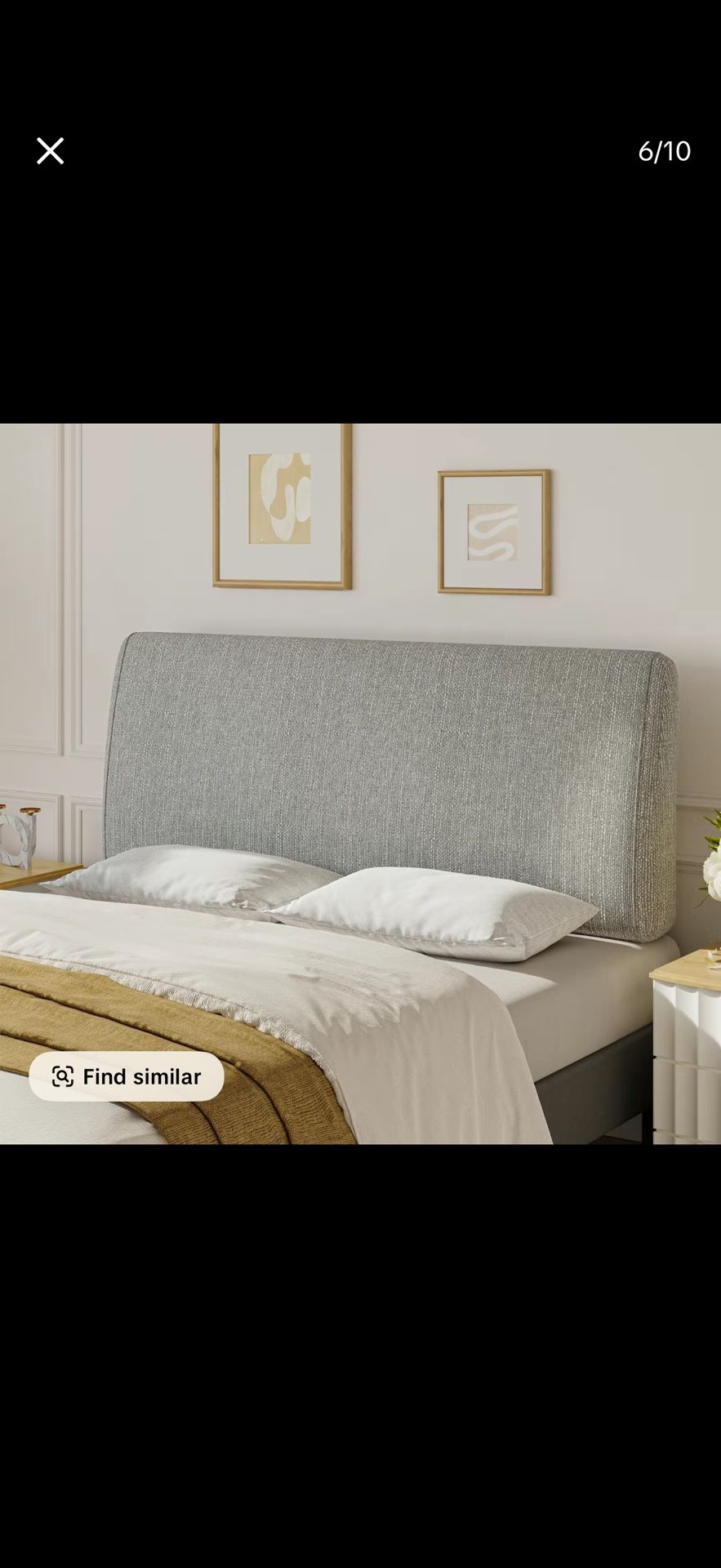 Pinmoco Upholstered Foam Headboard, Height Adjustable and Ergonomic Head Board 【Headboard Only】