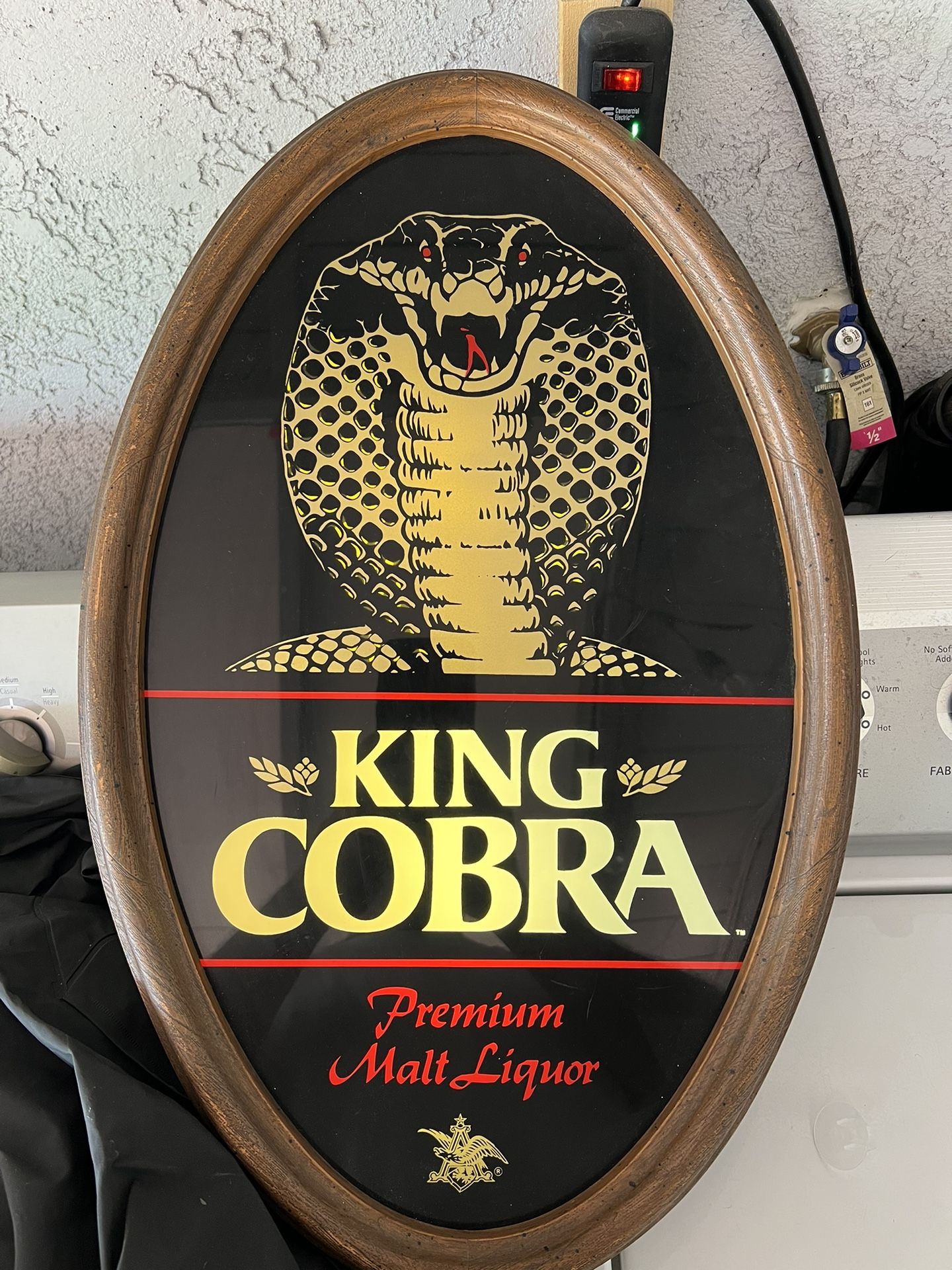 King Cobra Premium Malt, Liquor, Light Up Sign.