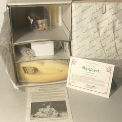 Danbury Mint Margaret Porcelain Doll with Certificate of Ownership... Never Unpackaged!!!!
