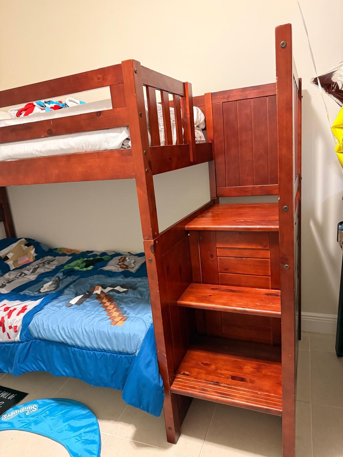 solid wood bunk bed
