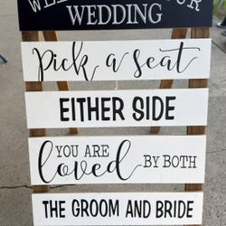 Wedding Welcome Sign 