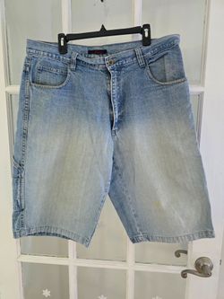 Metal Authentic Denim Wear Long Cargo  Shorts