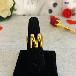Monogram “M” Ring Size 8 