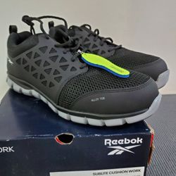 Reebok Athletic Work Shoes Alloy Toe. Size 10.5M 