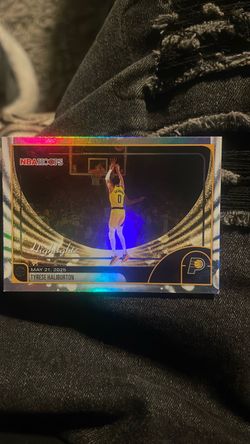 Tyrese Haliburton NBA Hoops Highlights Card