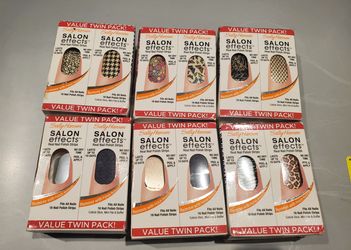 Sally Hansen Salon Effects Real Nail Polish Strips 6-Pack NEW