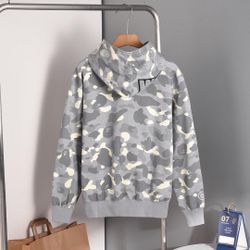 Gray Bape Hoodie 