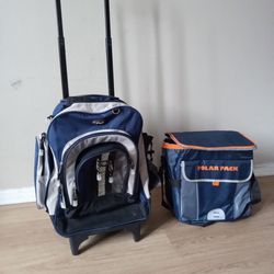 XL Backpack With Wheels & Large Cooler