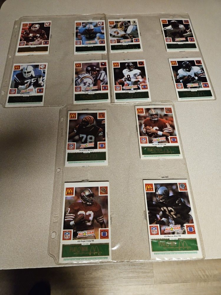 1986 McDonalds All Star Cards