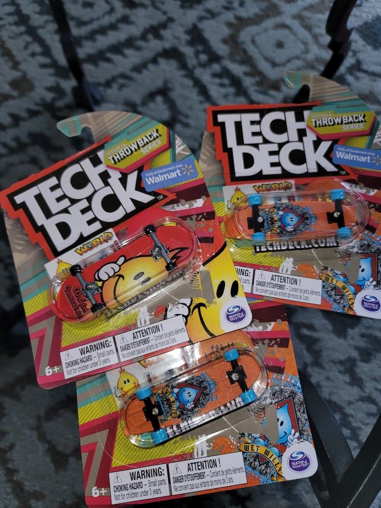 Tech Deck Throwback Series World Industries (Ultra Rare Flameboy , Rare Wet Willy)