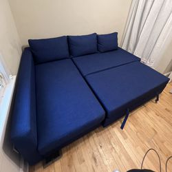 Navy Blue Queen Sleeper Sofa