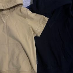 Little Bipsy Yellow & Black Short Sleeve Hoodie