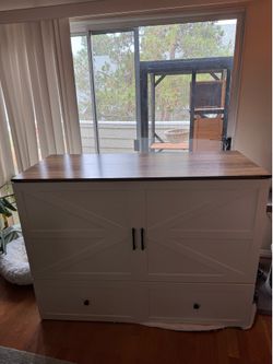 Pull-Out Murphy Bed with Mattress