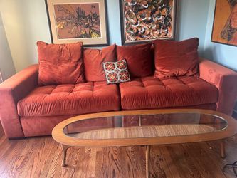 Burnt Umber Sofa - Modular, Splits in Two