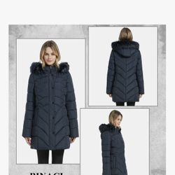 BINACL Women's Winter Warm Thicken Long Outwear Pockets Coat Parka Jacket 