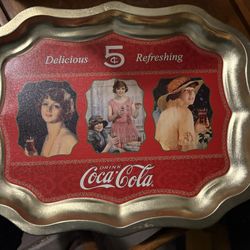 Coca Cola Platter Antique 