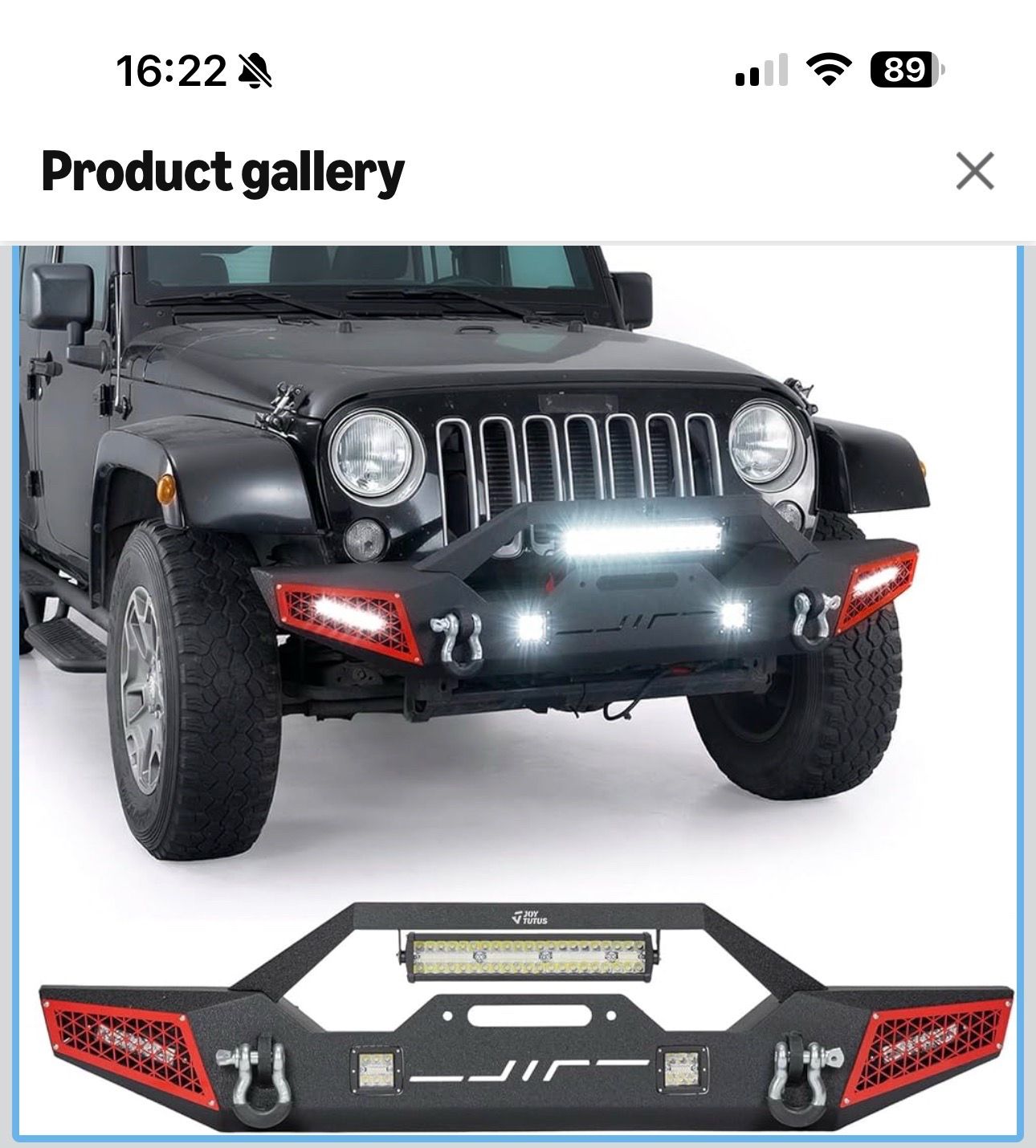 Wrangler or Gladiator Stubby Bumper