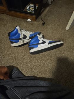 Blue Nikes