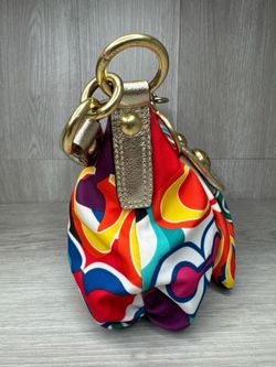 Coach Poppy Pop C Signature Multi-Color Hobo Bag Graffiti (A1D031164)
