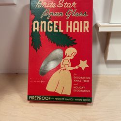 Vintage Christmas Brite Star Spun Glass Angel Hair