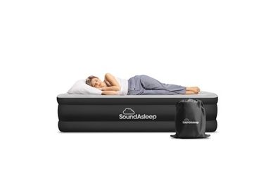 SoundASleep Twin Size Air Mattress With Built-In Pump