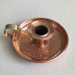 Copper Candlestick Holder 