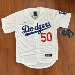 Dodgers White Jersey For Mookie Betts #50 New With Tags Available Sizes Men Women Kids