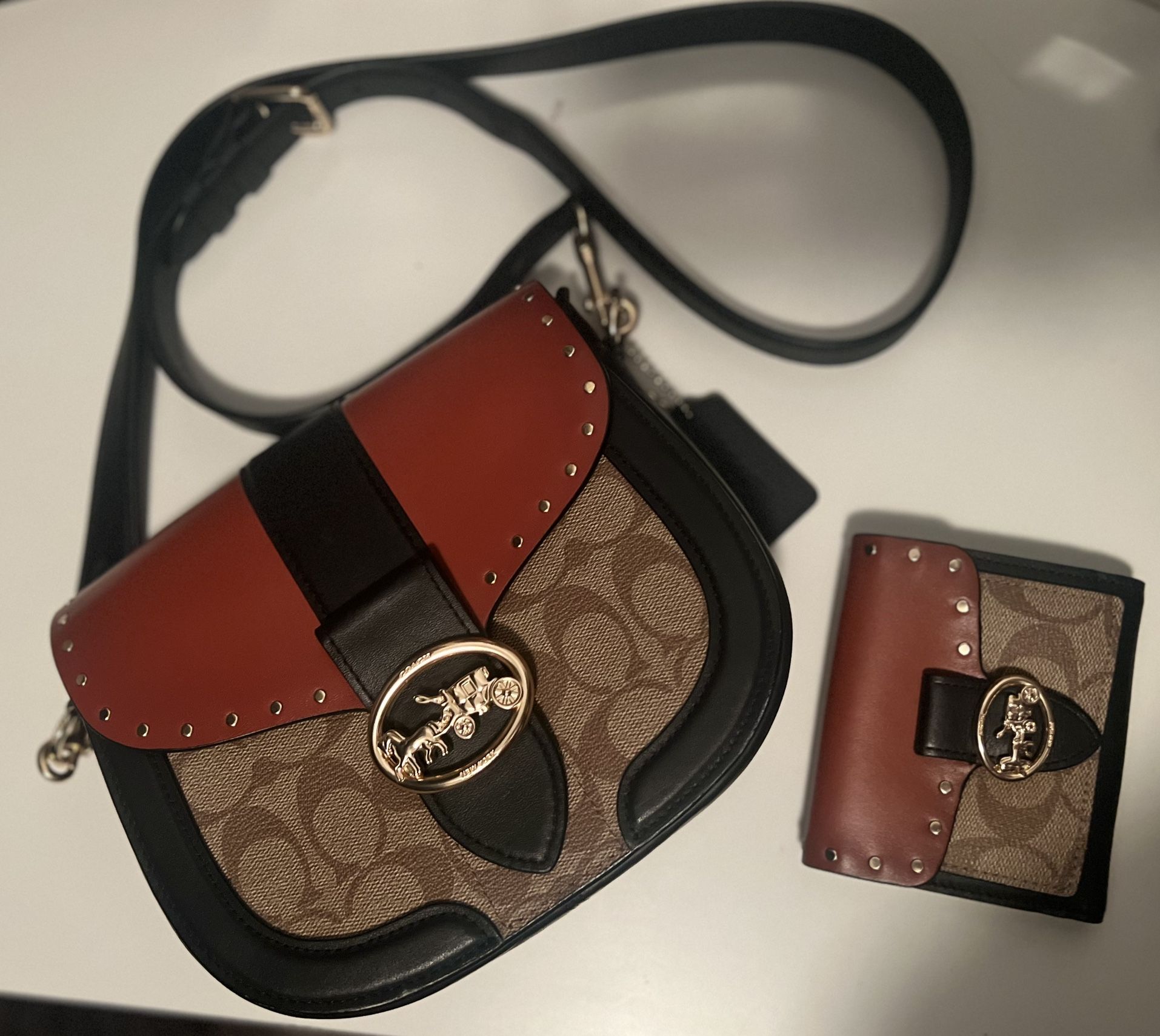 Coach Crossbody Purse With Matching Wallet