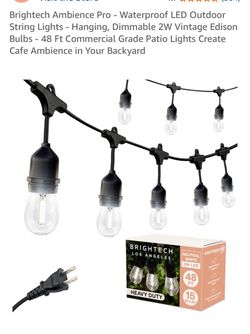 Brightech Ambience Pro 48ft LED Outdoor String Lights