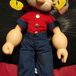 1985 "Poopdeck Pappy" Popeye Plush Doll 19"