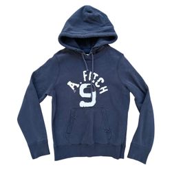 Abercrombie & Fitch Distressed Embroidered Hoodie Size Small