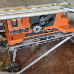 Ridgid Table Saw With Wheels